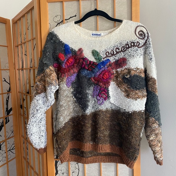 Sweaters - Mariea Kim VINTAGE Chunky statement sweater 💕